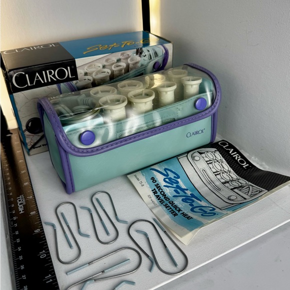 clairol Other - Clairol Set-To-Go Hair Roller Kit - Purple and White